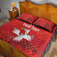 Custom Switzerland Football Quilt Bed Set Hopp Schwiiz!