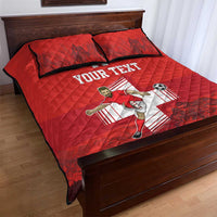 Custom Switzerland Football Quilt Bed Set Hopp Schwiiz!