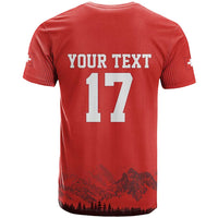 Custom Switzerland Football T Shirt Hopp Schwiiz!