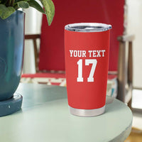 Custom Switzerland Football Tumbler Cup Hopp Schwiiz!