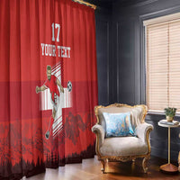 Custom Switzerland Football Window Curtain Hopp Schwiiz!