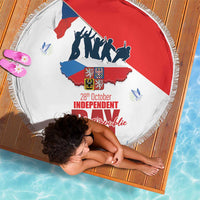 Den Vzniku Samostatneho Ceskoslovenskeho Statu Beach Blanket Czech Republic Independence day