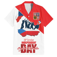 Den Vzniku Samostatneho Ceskoslovenskeho Statu Family Matching Short Sleeve Bodycon Dress and Hawaiian Shirt Czech Republic Independence day LT17