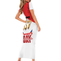 Den Vzniku Samostatneho Ceskoslovenskeho Statu Family Matching Short Sleeve Bodycon Dress and Hawaiian Shirt Czech Republic Independence day LT17