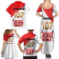 Den Vzniku Samostatneho Ceskoslovenskeho Statu Family Matching Summer Maxi Dress and Hawaiian Shirt Czech Republic Independence day LT17