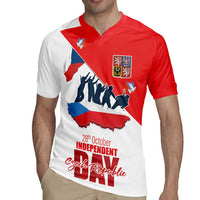 Den Vzniku Samostatneho Ceskoslovenskeho Statu Rugby Jersey Czech Republic Independence day LT17 - Wonder Print Shop