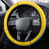 Sweden Flag and Coat of arms Steering Wheel Cover Three Crowns of Sweden