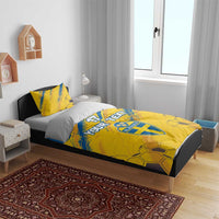 Custom Sweden Football Bedding Set Sporty Style