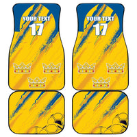 Custom Sweden Football Car Mats Sporty Style