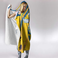 Custom Sweden Football Hooded Blanket Sporty Style