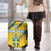 Custom Sweden Football Luggage Cover Sporty Style