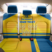 Personalized Sweden Ice Hockey Back Car Seat Cover Sporty Style