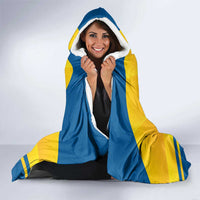 Personalized Sweden Ice Hockey Hooded Blanket Sporty Style
