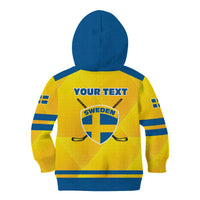 Personalized Sweden Ice Hockey Kid Hoodie Sporty Style