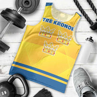 Personalized Sweden Ice Hockey Men Tank Top Sporty Style