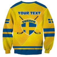 Personalized Sweden Ice Hockey Sweatshirt Sporty Style