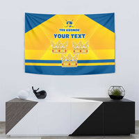 Personalized Sweden Ice Hockey Tapestry Sporty Style
