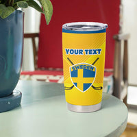 Personalized Sweden Ice Hockey Tumbler Cup Sporty Style