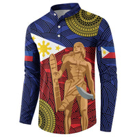 Philippines National Flag Day 28 May Button Sweatshirt Lapu-Lapu King