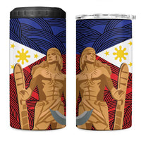 Philippines National Flag Day 28 May 4 in 1 Can Cooler Tumbler Lapu-Lapu King
