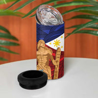 Philippines National Flag Day 28 May 4 in 1 Can Cooler Tumbler Lapu-Lapu King