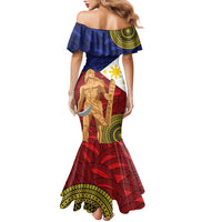 Philippines National Flag Day 28 May Family Matching Mermaid Dress and Hawaiian Shirt Lapu-Lapu King