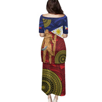 Philippines National Flag Day 28 May Family Matching Puletasi and Hawaiian Shirt Lapu-Lapu King