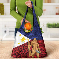 Philippines National Flag Day 28 May Grocery Bag Lapu-Lapu King
