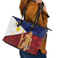 Philippines National Flag Day 28 May Leather Tote Bag Lapu-Lapu King