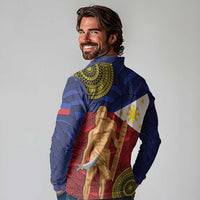 Philippines National Flag Day 28 May Long Sleeve Polo Shirt Lapu-Lapu King