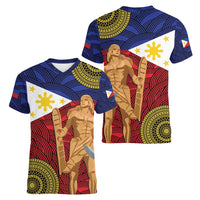 Philippines National Flag Day 28 May Women V-Neck T-Shirt Lapu-Lapu King
