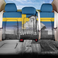 Sweden Sveriges Nationaldag Back Car Seat Cover King Gustav Vasa with Stockholm Slott