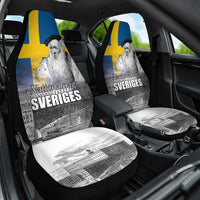 Sweden Sveriges Nationaldag Car Seat Cover King Gustav Vasa with Stockholm Slott