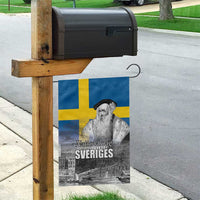 Sweden Sveriges Nationaldag Garden Flag King Gustav Vasa with Stockholm Slott