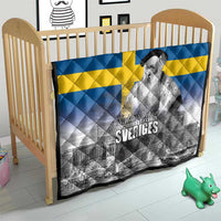 Sweden Sveriges Nationaldag Quilt King Gustav Vasa with Stockholm Slott