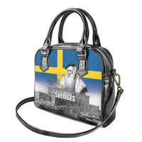 Sweden Sveriges Nationaldag Shoulder Handbag King Gustav Vasa with Stockholm Slott