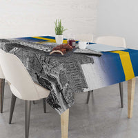 Sweden Sveriges Nationaldag Tablecloth King Gustav Vasa with Stockholm Slott