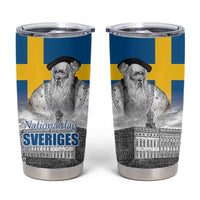 Sweden Sveriges Nationaldag Tumbler Cup King Gustav Vasa with Stockholm Slott