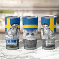Sweden Sveriges Nationaldag Tumbler Cup King Gustav Vasa with Stockholm Slott