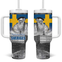 Sweden Sveriges Nationaldag Tumbler With Handle King Gustav Vasa with Stockholm Slott