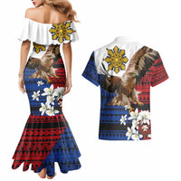 Philippine Eagle Week Couples Matching Mermaid Dress and Hawaiian Shirt Philipino Patern