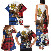 Philippine Eagle Week Family Matching Tank Maxi Dress and Hawaiian Shirt Philipino Patern