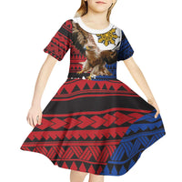 Philippine Eagle Week Kid Short Sleeve Dress Philipino Patern