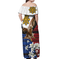 Philippine Eagle Week Off Shoulder Maxi Dress Philipino Patern