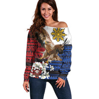 Philippine Eagle Week Off Shoulder Sweater Philipino Patern