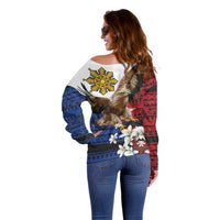 Philippine Eagle Week Off Shoulder Sweater Philipino Patern