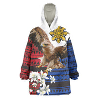 Philippine Eagle Week Wearable Blanket Hoodie Philipino Patern