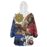 Philippine Eagle Week Wearable Blanket Hoodie Philipino Patern