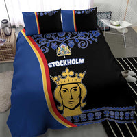 Kingdom of Sweden Stockholm County Bedding Set Sweden Coat of arms of Stockholm