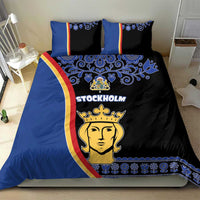 Kingdom of Sweden Stockholm County Bedding Set Sweden Coat of arms of Stockholm